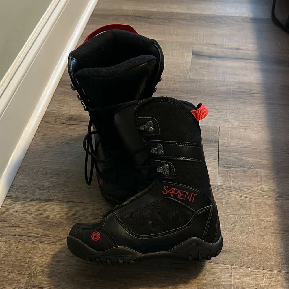 Sapient Black Snowboard Boots size 6